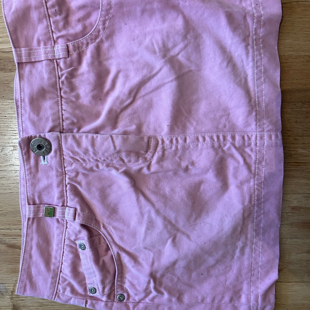 PG sport Pink Button-Up mini Skirt